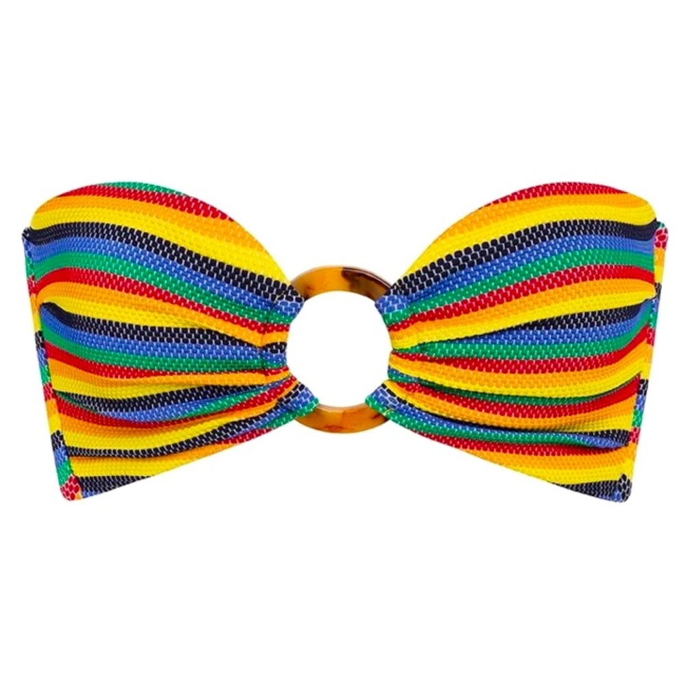CARIBBEAN STRIPE TORI BANDEAU TOP - NWT